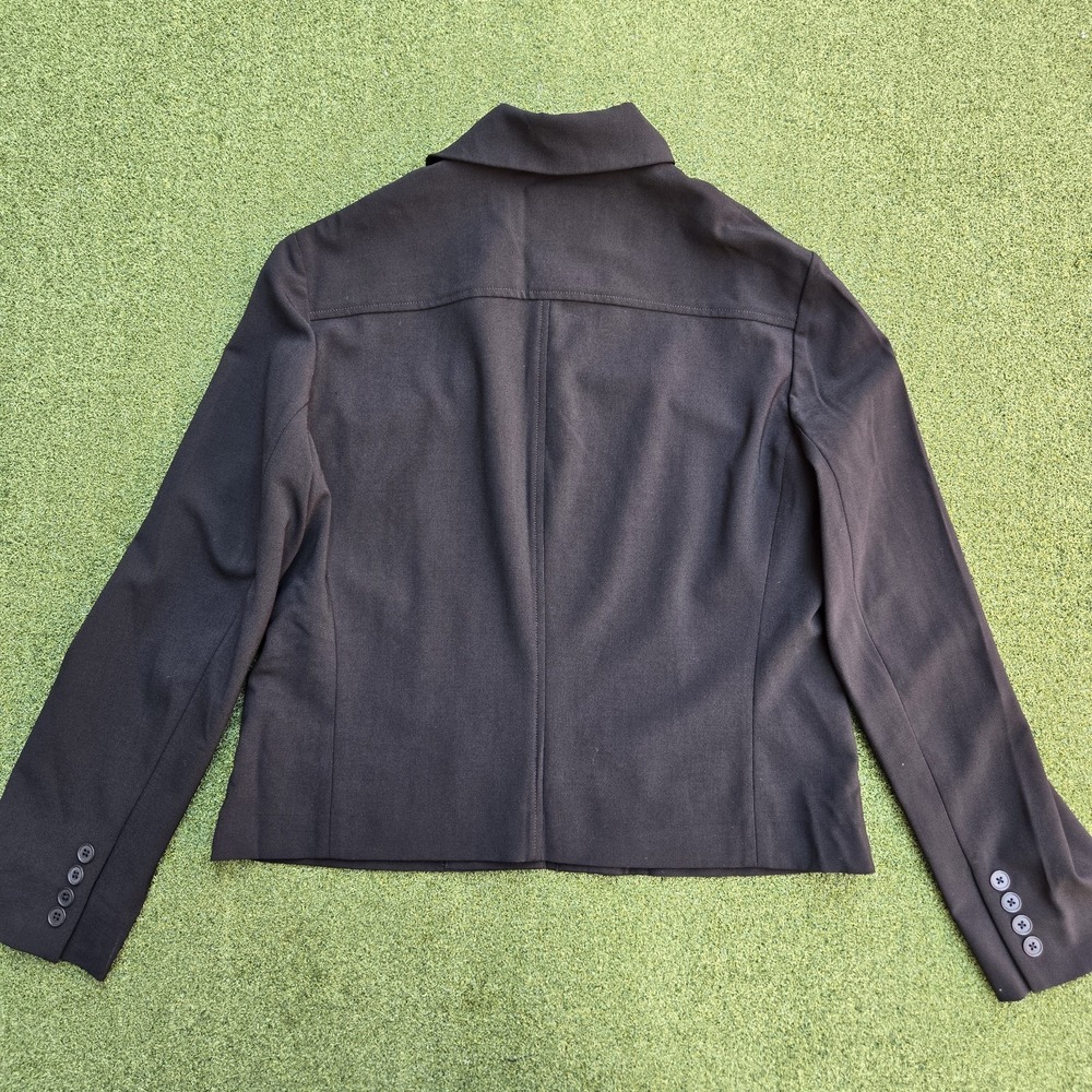 Lauren Ralph Lauren Women Zip Front Blazer Jacket Black - Picture 4 of 12